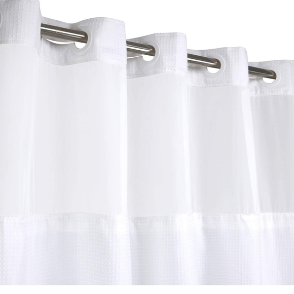 Hotel style hookless washable shower curtain EUC! - Picture 2 of 7